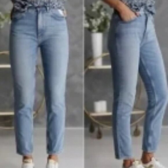 M.i .h Mimi Straight Leg High Waisted Denim Jeans Sz 25 - Picture 2 of 14